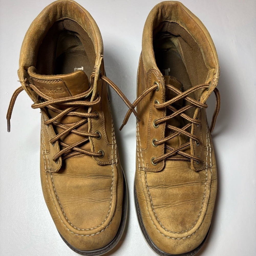 Timberland Men's Tan Leather Boat Shoes